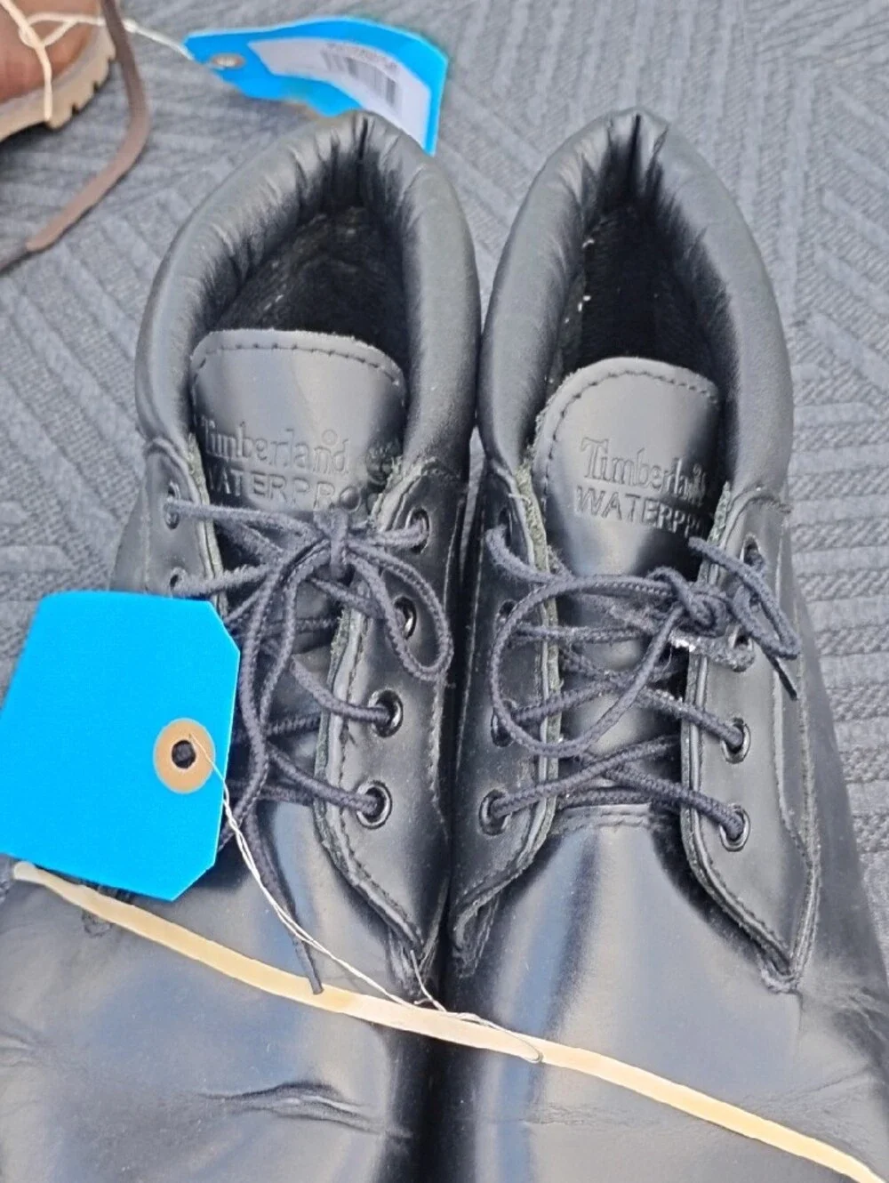 Black Leather Men's Lace-Up Boots